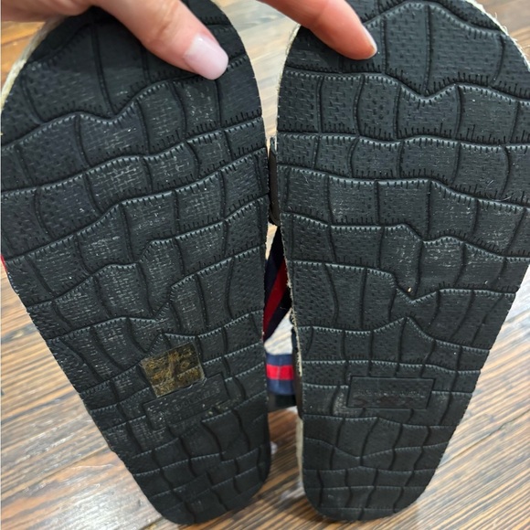 SAKS FIFTH AVENUE Fabian Webbing-Strap Raffia Sandals Men Sz 11.5 - Picture 6 of 6